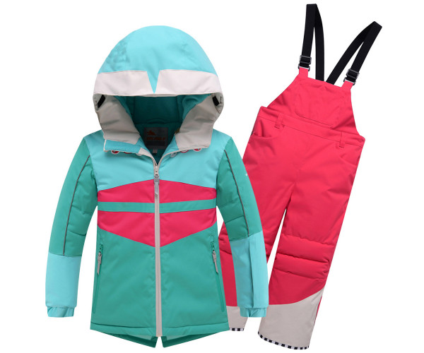 Горнолыжный костюм детский Valianly бирюзового цвета 9006Br