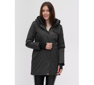 Женская зимняя парка темно-серого цвета 1949-1TC