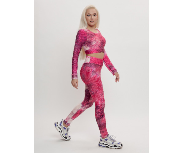 Костюм для фитнеса женский хаки цвета 2007R