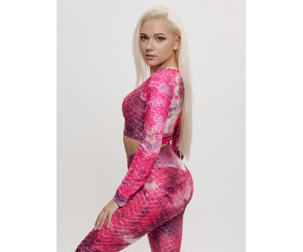 Костюм для фитнеса женский хаки цвета 2007R