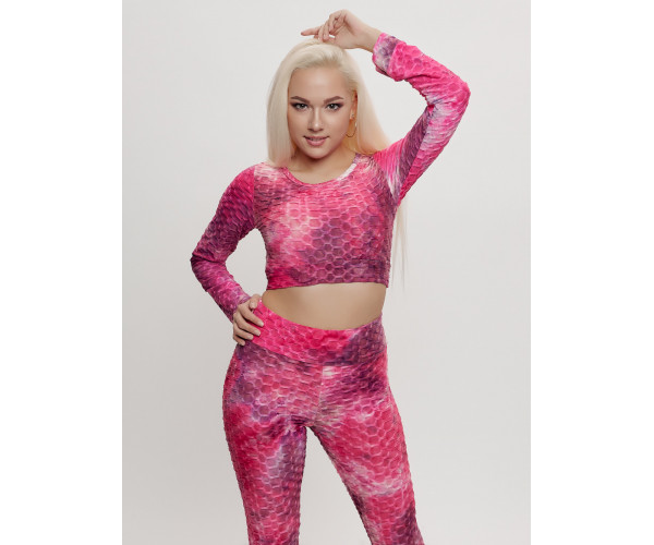 Костюм для фитнеса женский хаки цвета 2007R