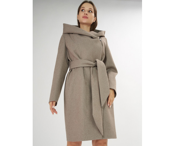 Пальто демисезонное коричневого цвета 4470K