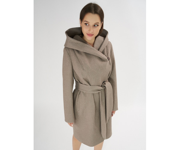 Пальто демисезонное коричневого цвета 4470K