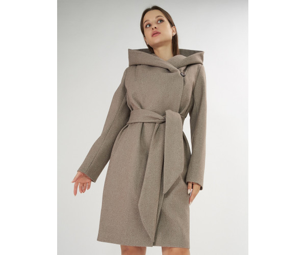 Пальто демисезонное коричневого цвета 4470K