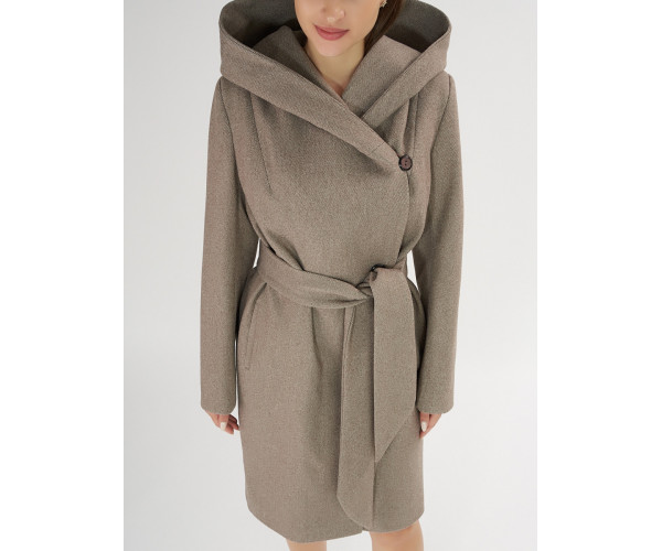 Пальто демисезонное коричневого цвета 4470K