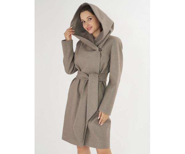 Пальто демисезонное коричневого цвета 4470K