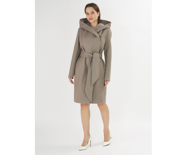 Пальто демисезонное коричневого цвета 4470K