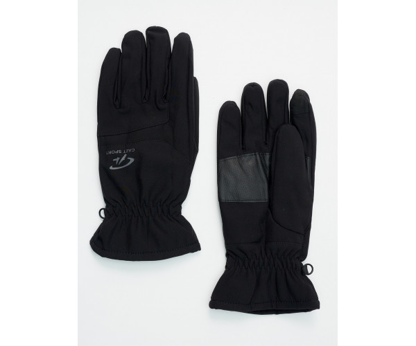 Горнолыжные перчатки мужские черного цвета 607Ch