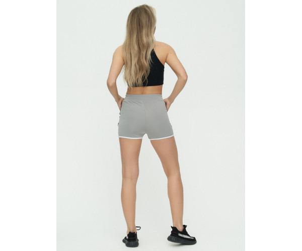Спортивные шорты женские серого цвета 3019Sr