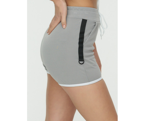 Спортивные шорты женские серого цвета 3019Sr