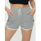 Спортивные шорты женские серого цвета 3019Sr