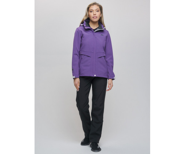 Костюм  женский фиолетового цвета 02032F