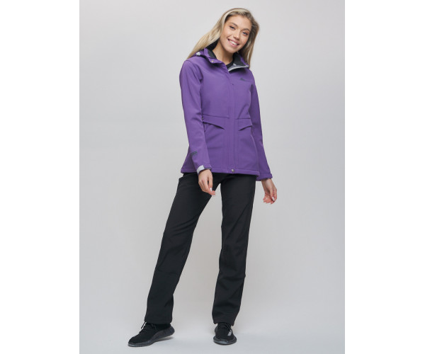 Костюм  женский фиолетового цвета 02032F