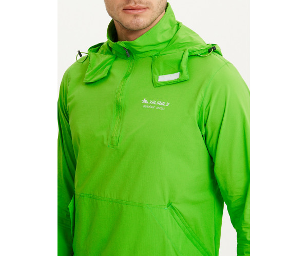Анорак ветровка Valianly мужская зеленого цвета 93430Z