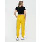 Спортивные брюки женские желтого цвета 1306J