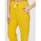 Спортивные брюки женские желтого цвета 1306J