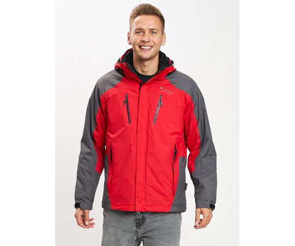 Куртка демисезонная 3 в 1 красного цвета 12005Kr