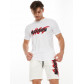 Костюм шорты и футболка белого цвета 221007Bl