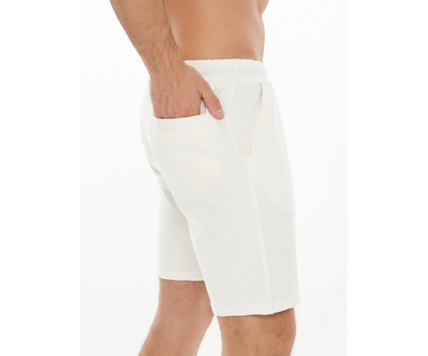 Костюм шорты и футболка белого цвета 221007Bl