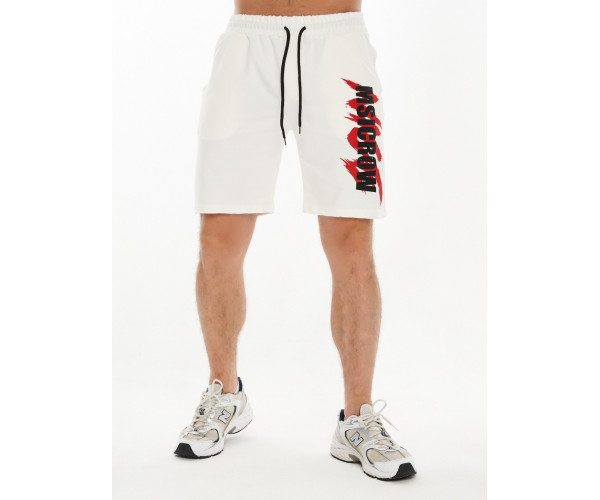 Костюм шорты и футболка белого цвета 221007Bl