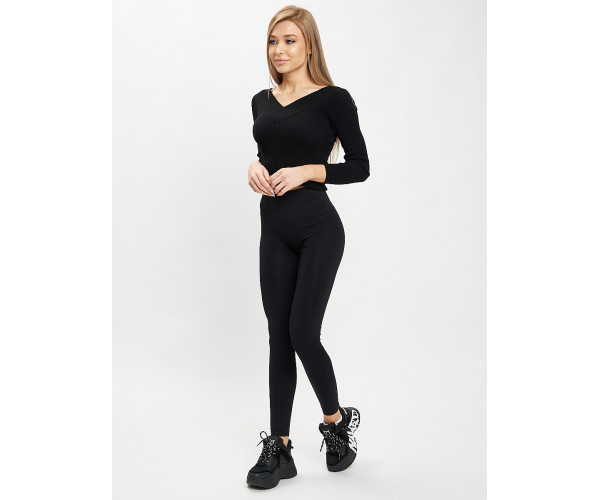 Лосины женские черного цвета 2396Ch