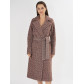 Пальто демисезонное темно-коричневого цвета 4002TK
