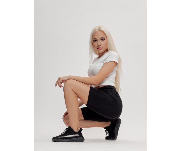 Велосипедки женские спортивные черного цвета 1099Ch