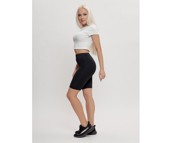 Велосипедки женские спортивные черного цвета 1099Ch