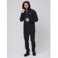 Спортивный костюм мужской  черного цвета 02020Ch