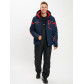 Горнолыжный костюм мужской темно-синего цвета 077014TS