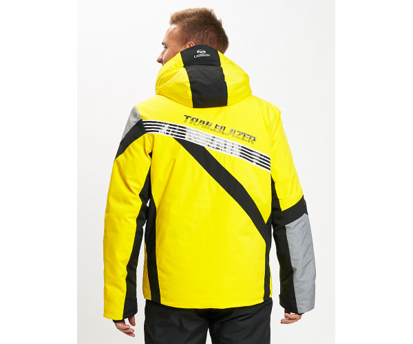 Горнолыжная куртка мужская желтого цвета 77015J