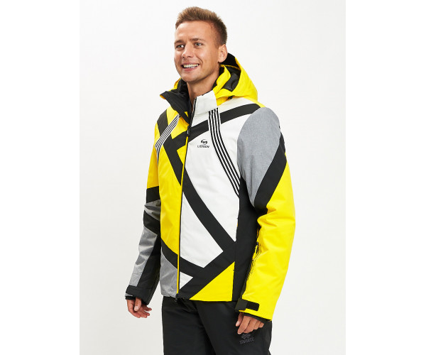 Горнолыжная куртка мужская желтого цвета 77015J