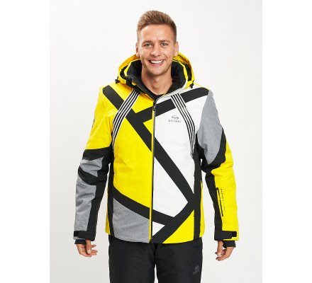 Горнолыжная куртка мужская желтого цвета 77015J