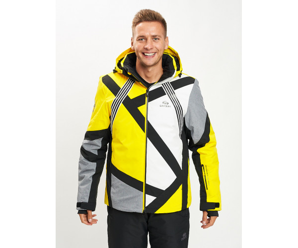 Горнолыжная куртка мужская желтого цвета 77015J