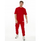 Костюм штаны с футболкой красного цвета 221113Kr