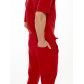 Костюм штаны с футболкой красного цвета 221113Kr