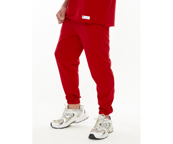 Костюм штаны с футболкой красного цвета 221113Kr