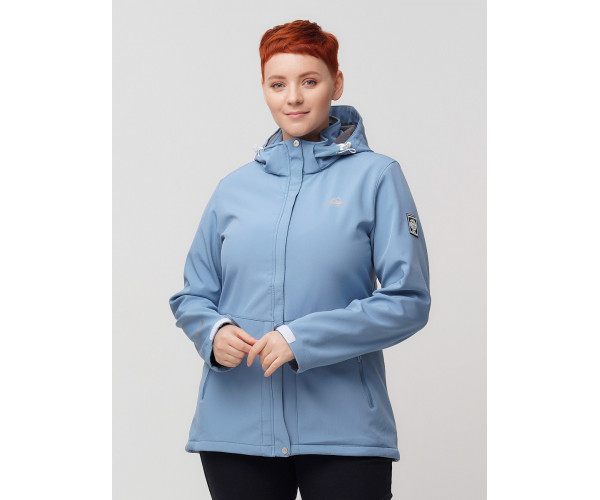 Ветровка  bigsize голубого цвета 2032-1Gl