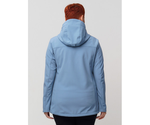 Ветровка  bigsize голубого цвета 2032-1Gl