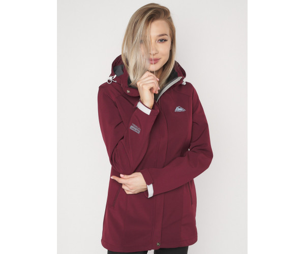 Костюм женский  бордового цвета 020371Bo
