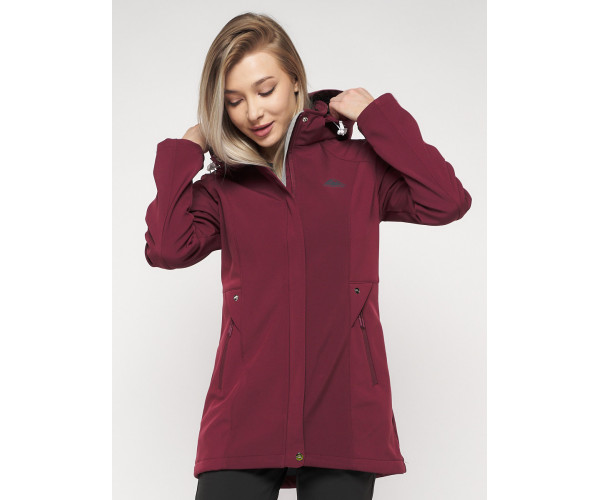 Костюм женский  бордового цвета 020371Bo