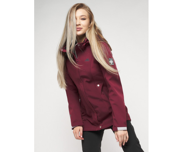 Костюм женский  бордового цвета 020371Bo