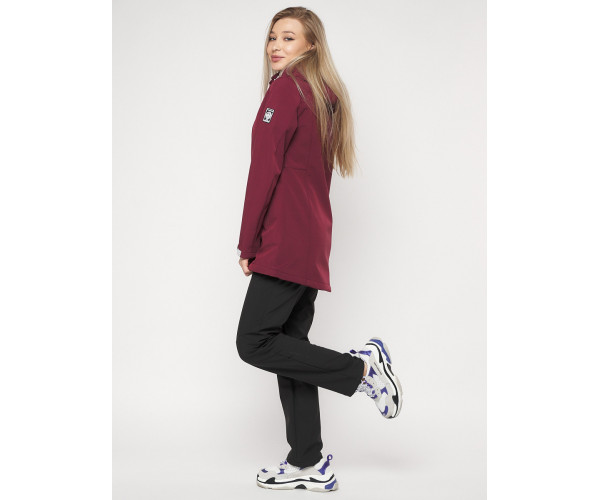 Костюм женский  бордового цвета 020371Bo