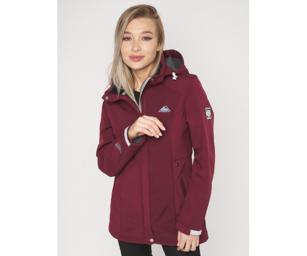 Костюм женский  бордового цвета 020371Bo