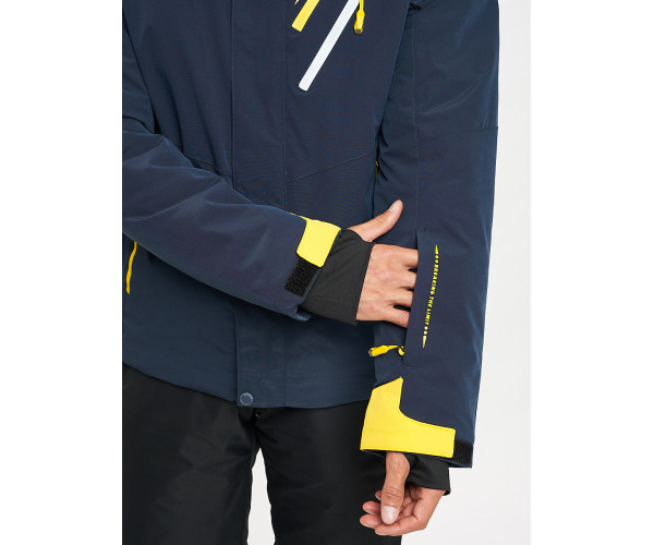 Горнолыжная куртка мужская темно-синего цвета 77010TS