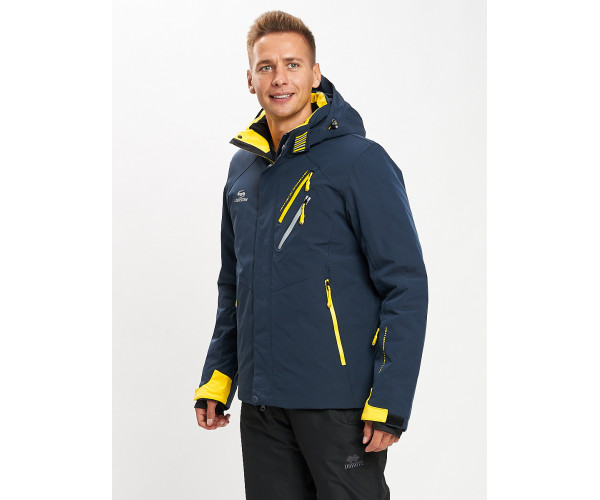Горнолыжная куртка мужская темно-синего цвета 77010TS
