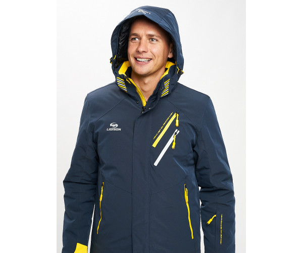 Горнолыжная куртка мужская темно-синего цвета 77010TS