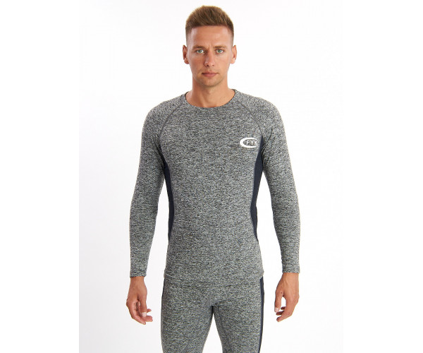 Термобелье мужское серого цвета 2202Sr