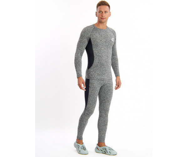 Термобелье мужское серого цвета 2202Sr