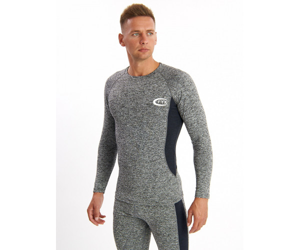 Термобелье мужское серого цвета 2202Sr